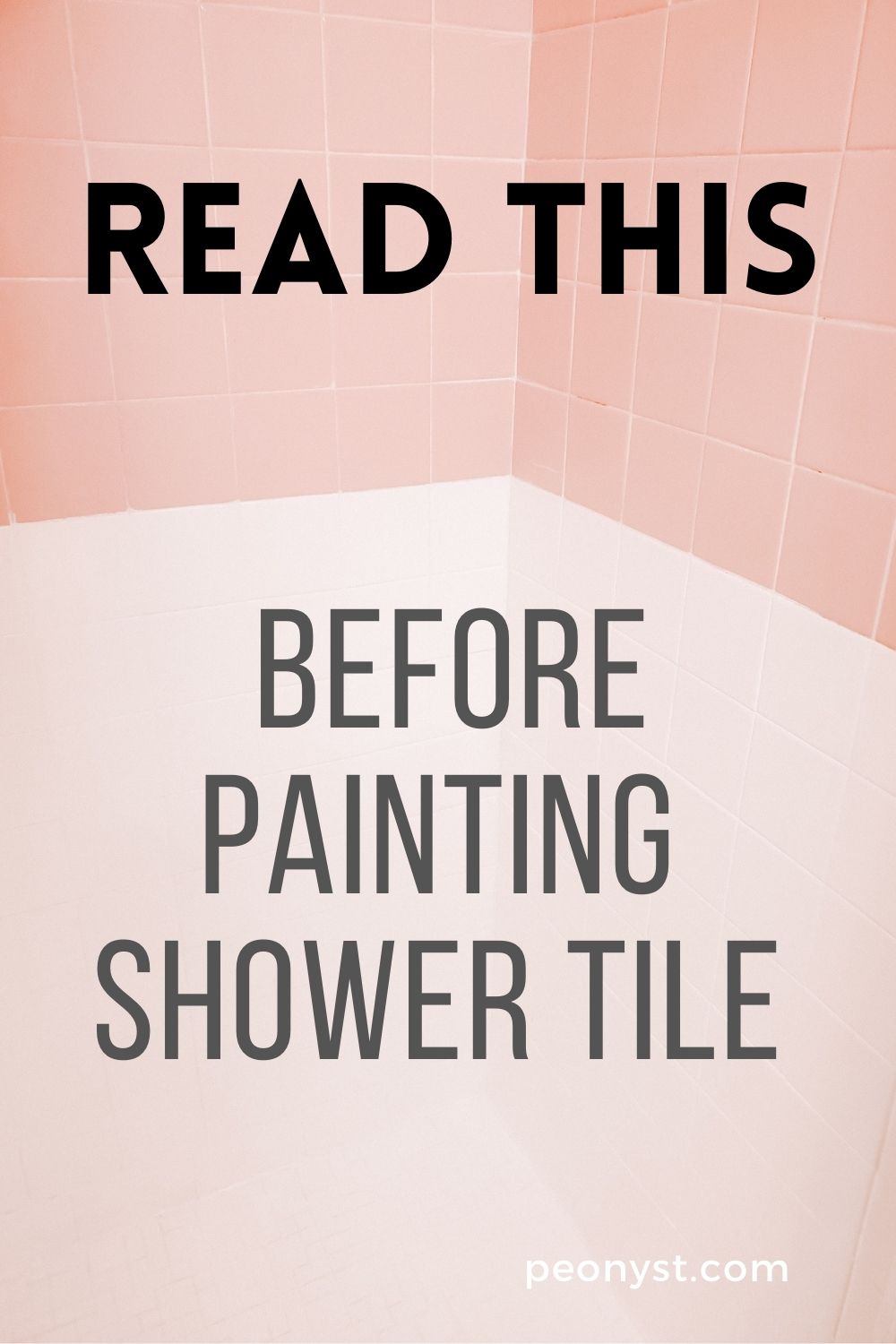 How To Paint Shower Tile Does It Work Peony Street