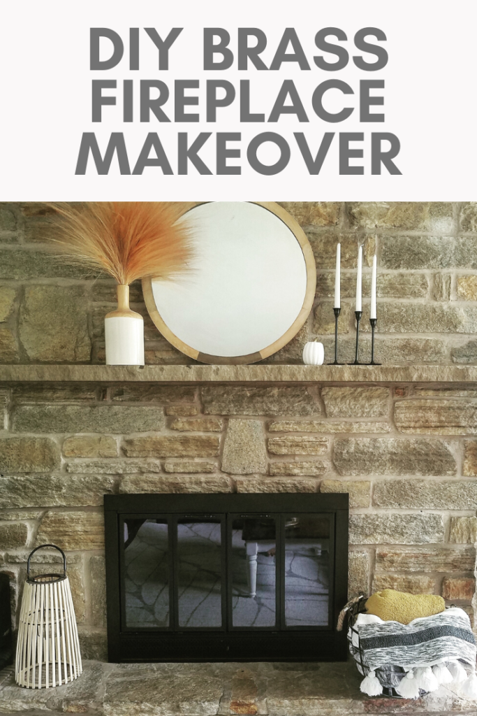 Brass Fireplace Makeover