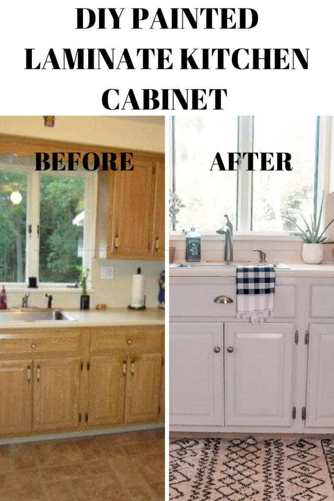 DIY Painted Kitchen Cabinet