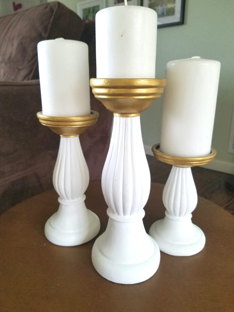 DIY Painted Candle Holder
