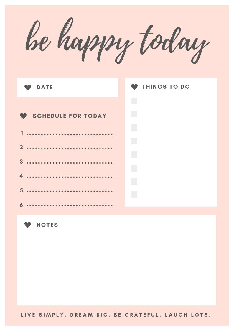 Free Printable Calendar &amp; Planner — Peony Street