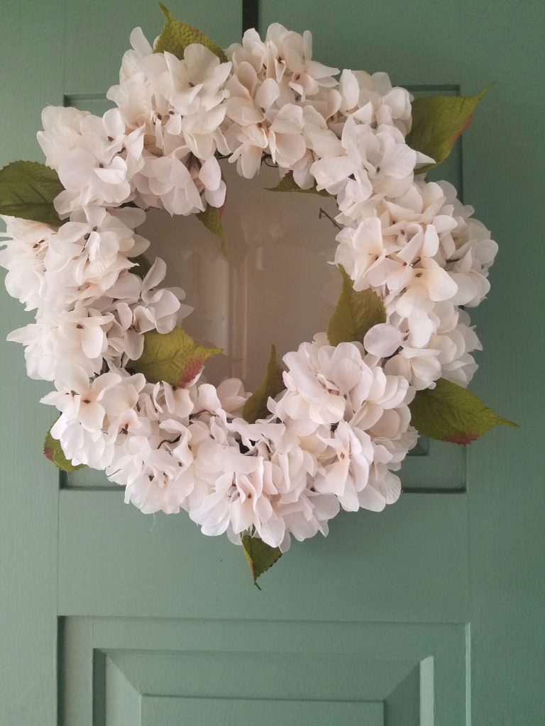 DIY Hydrangea Wreath
