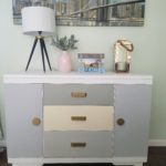 DIY painted MCM credenza