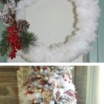 DIY Faux Fur Garland and Christmas Wreath