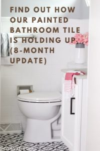 Bathroom Tile Paint  Tutorial and Honest Review ⋆ Jeweled Interiors