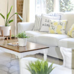 White couch with Slipcover