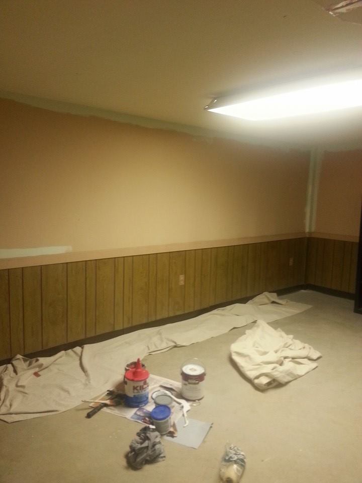 partly finished basement
