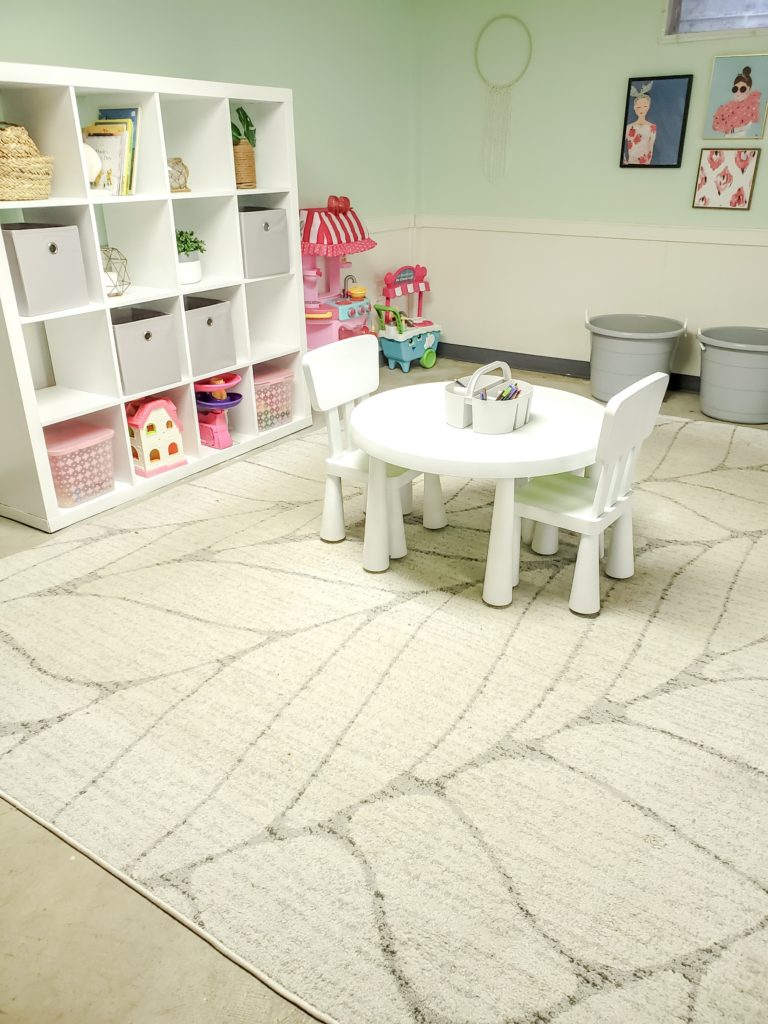 Boho gray area rug