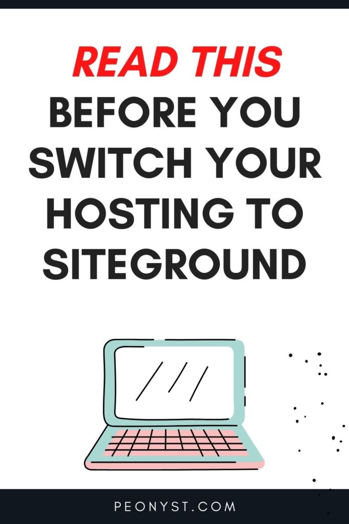 Bluehost to Siteground?