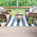 Black and White outdoor decor