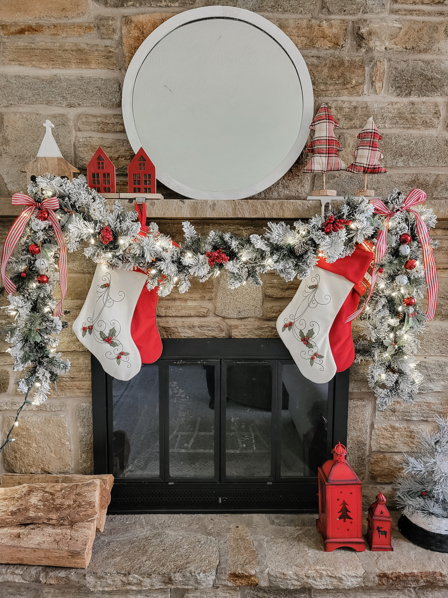 Red And White Christmas Tree — Peony Street