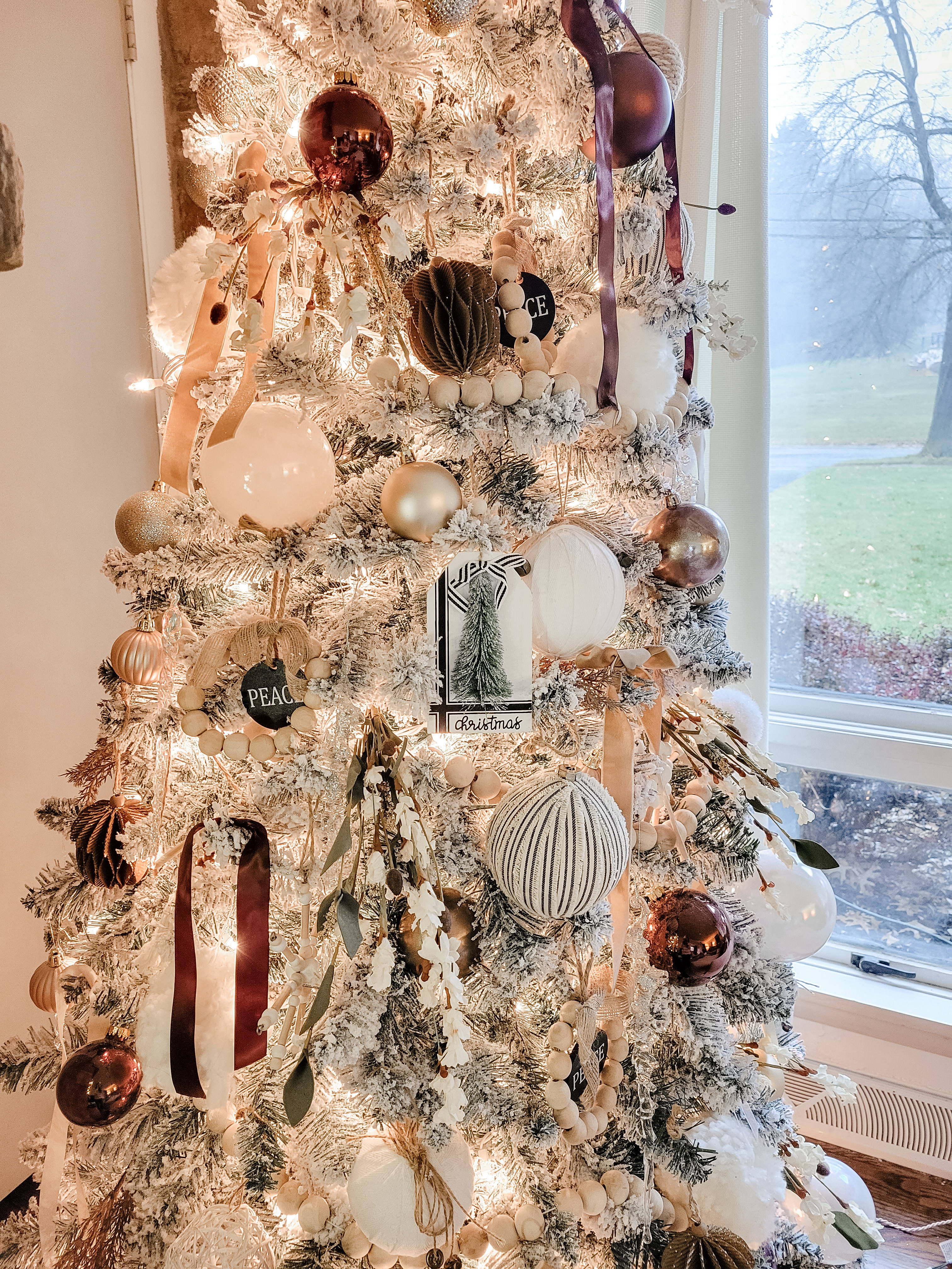 Brown and Neutral Christmas Tree