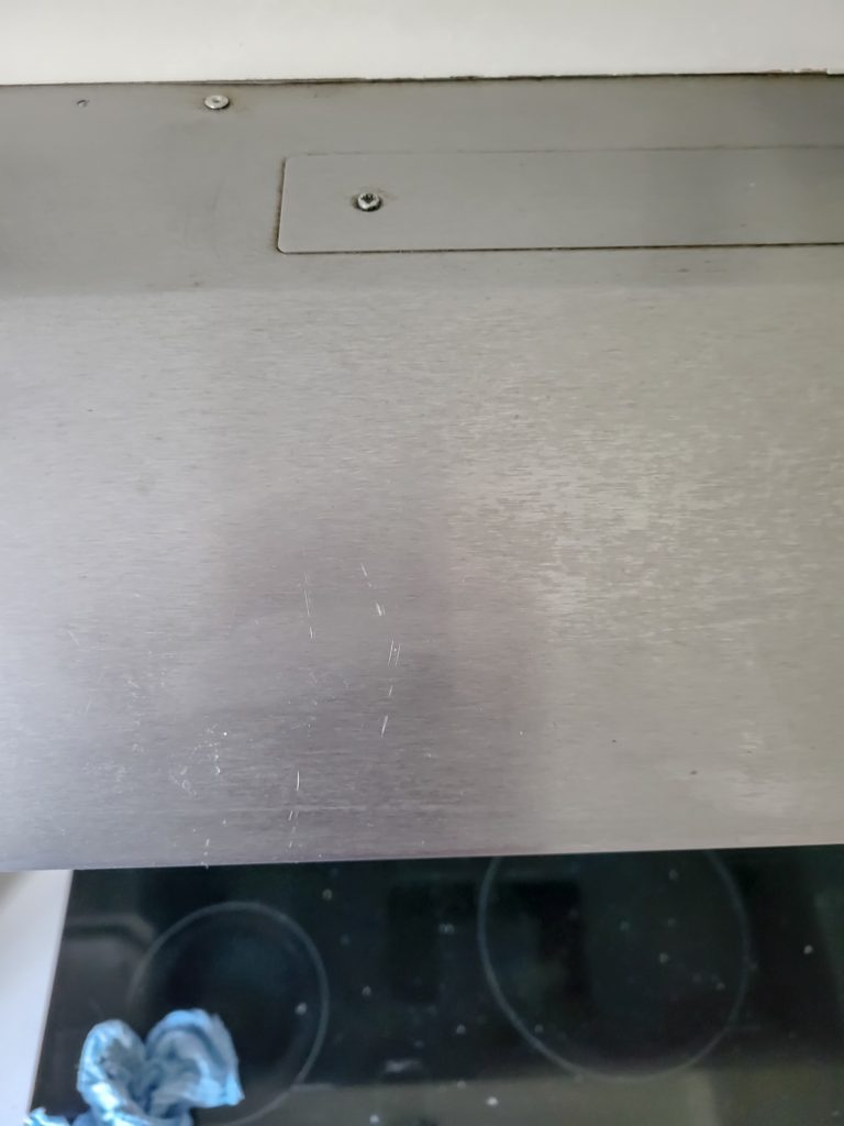 cleaning grease off range hood