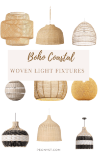 Boho Coastal light fixtures