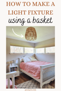 DIY Basket Light Fixture