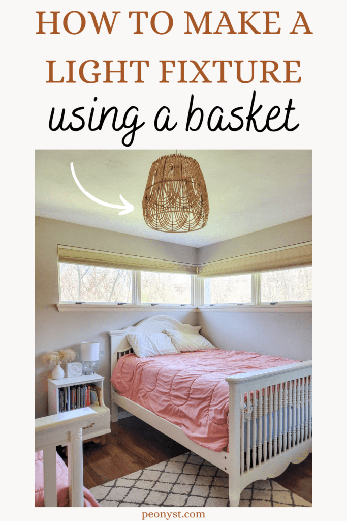 DIY Basket light fixture