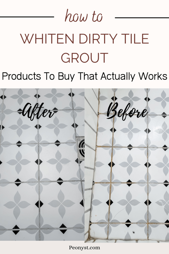 How to whiten tile grout
