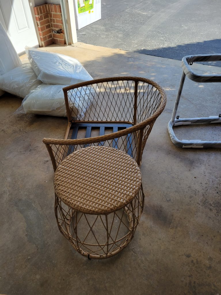 Assembling outdoor furniture