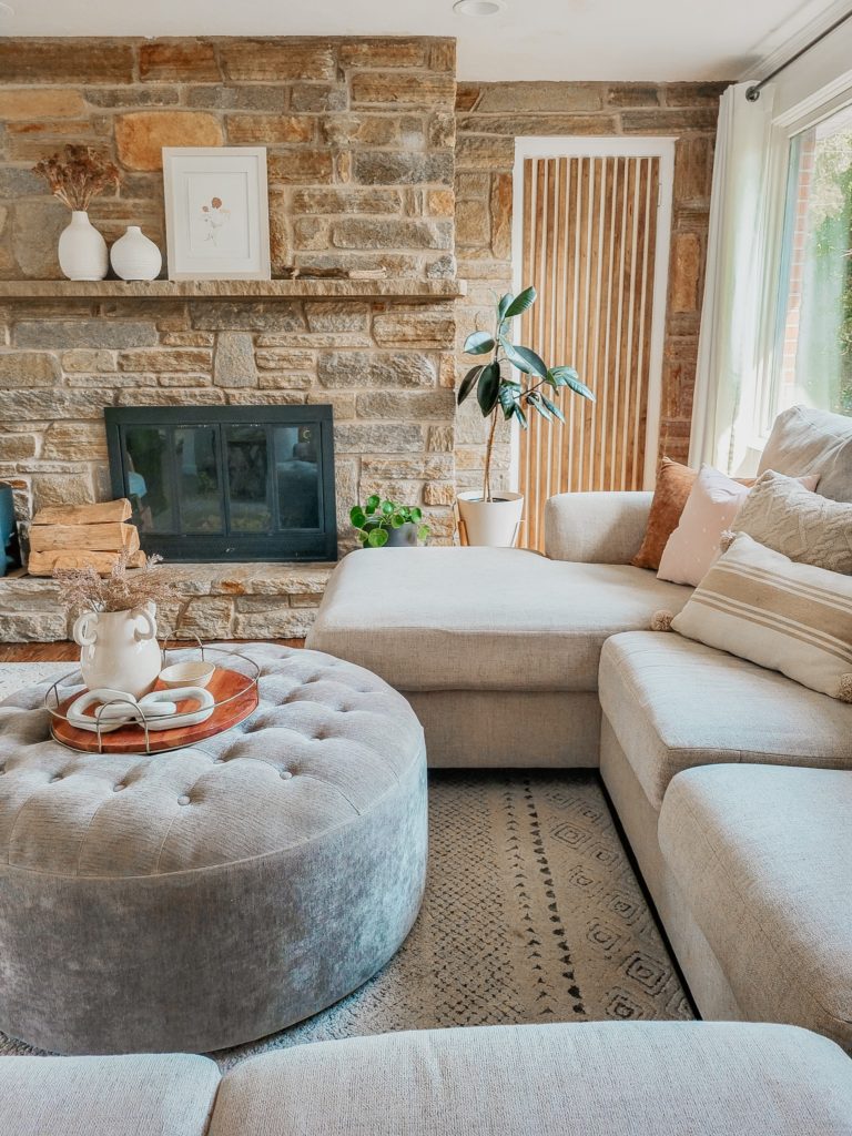Modern rustic living room