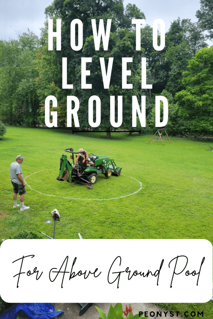How to level ground for above ground pool