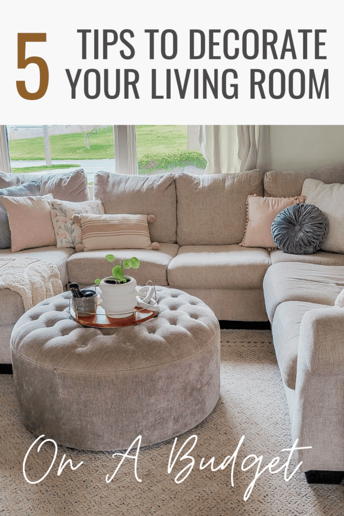 Decorate living room on a budget