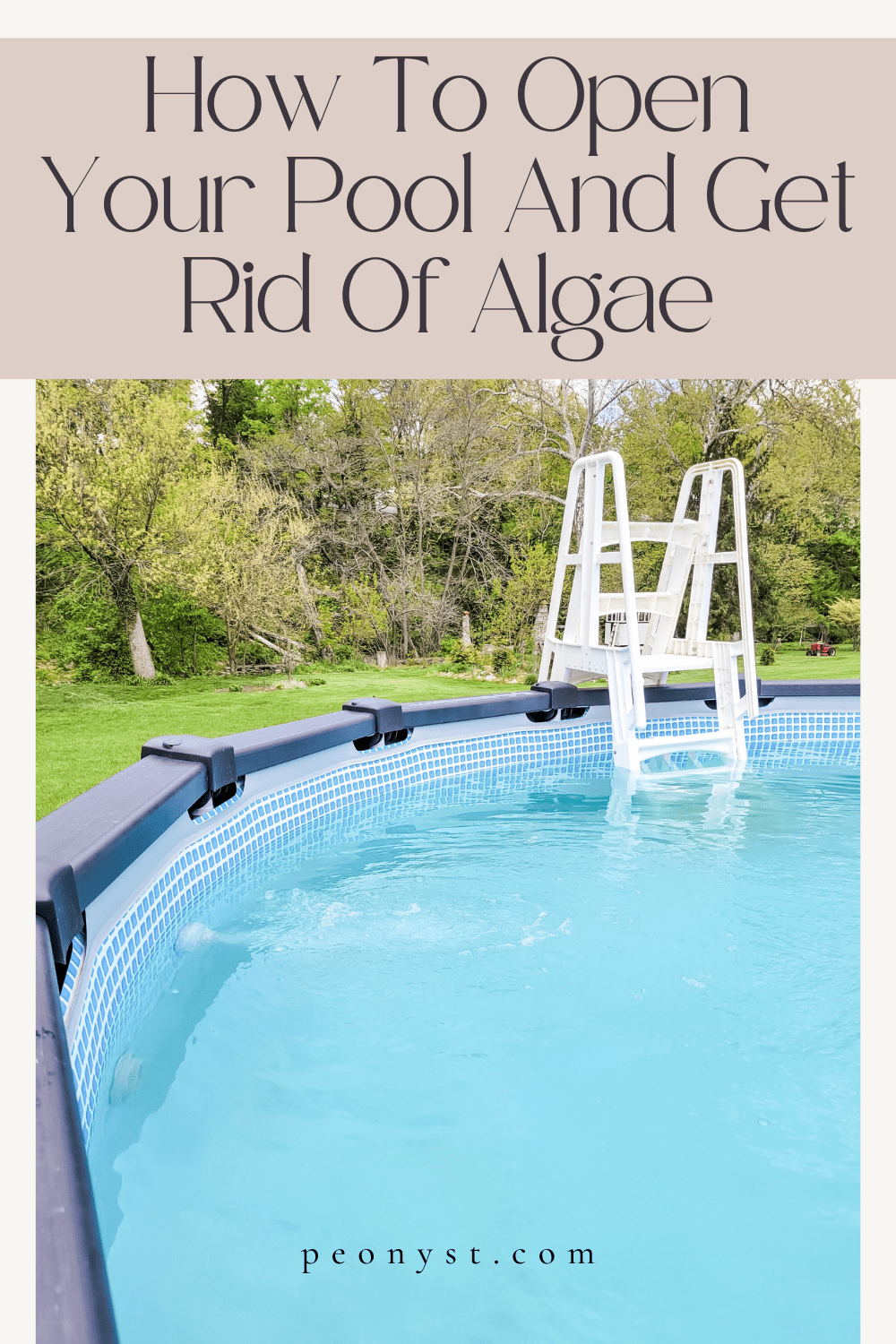 How To Open Your Intex Above-Ground Pool In Spring (How To Get Rid Of ...