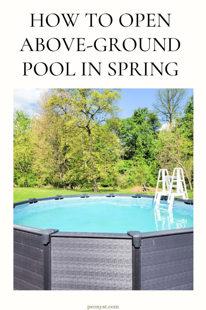 How To Open Intex Above Ground Pool
