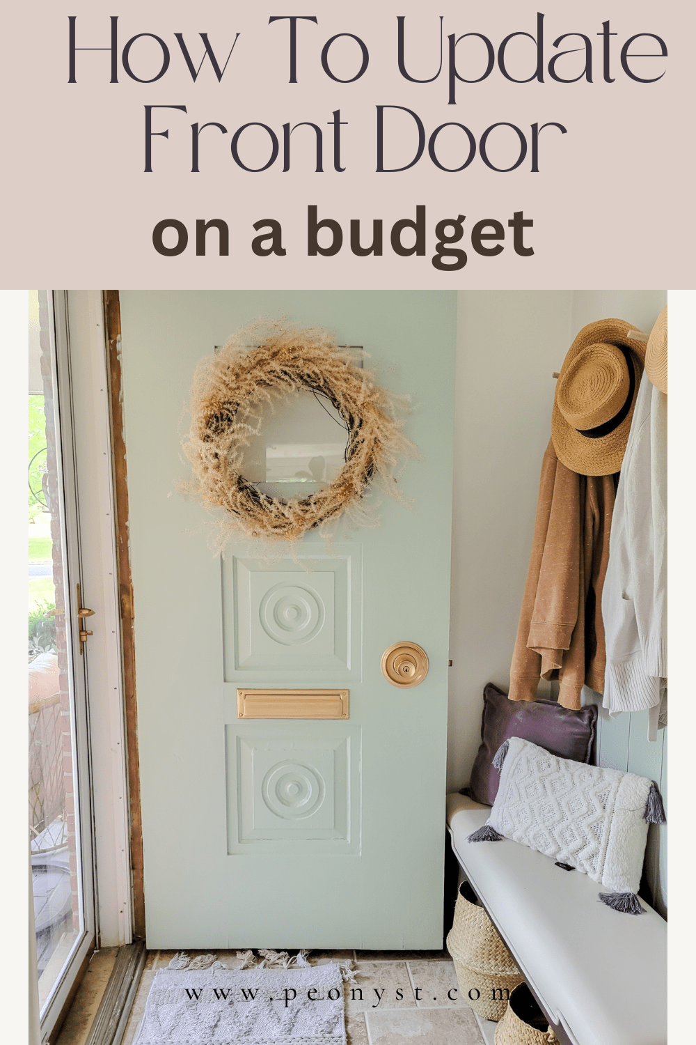 Front Door Refresh (How To Use Rub 'n Buff To Update Door Knobs) — Peony Street