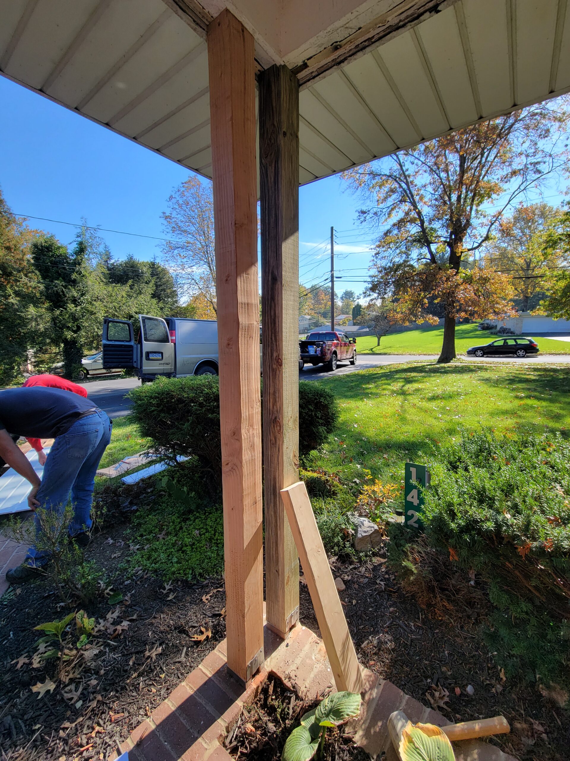 How To Update Front Porch Post Column — Peony Street