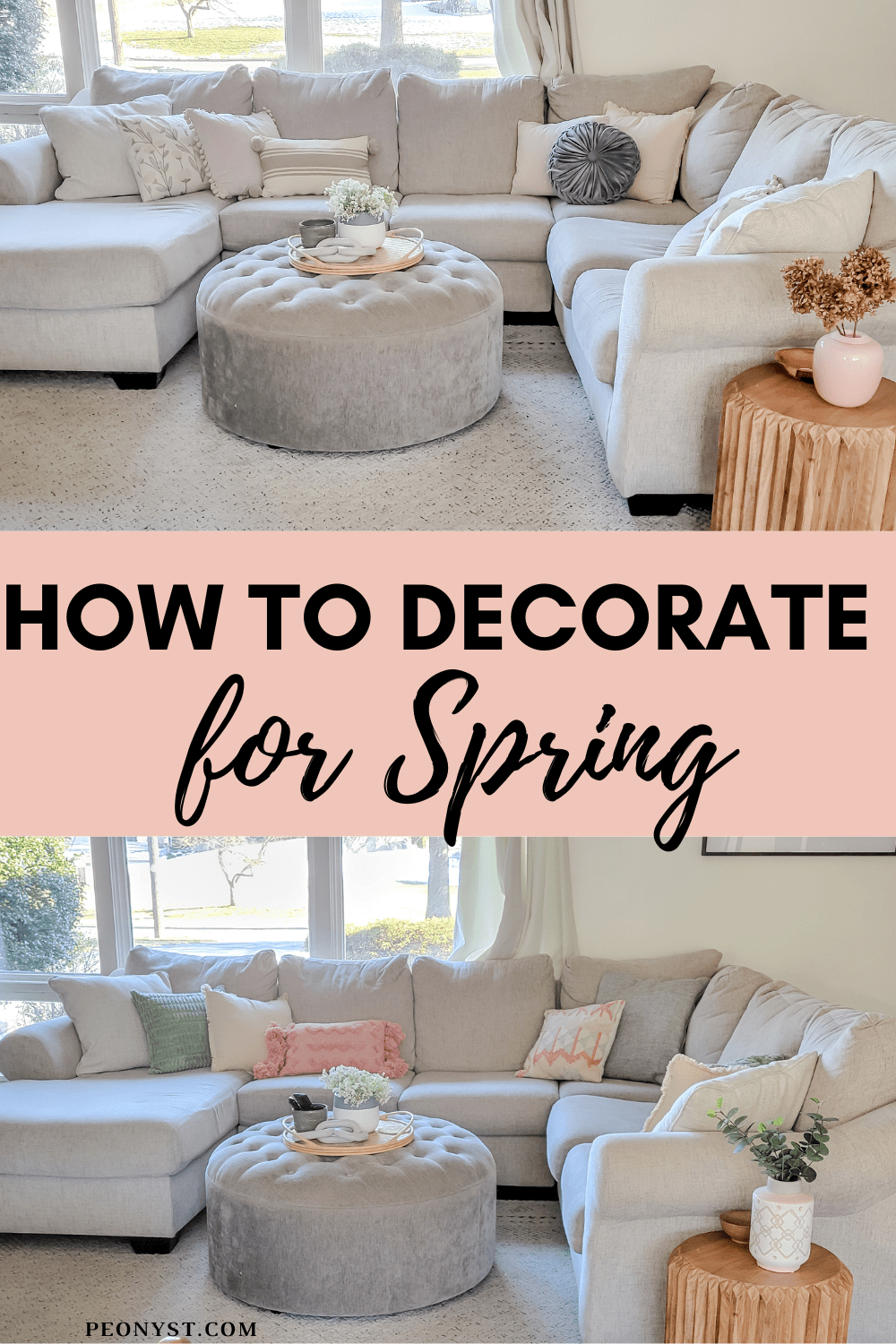 How To Decorate Your Living Room For Spring (Spring Decorating Ideas ...
