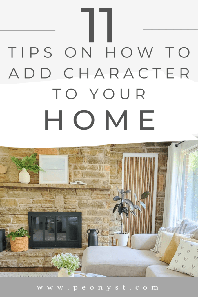 how to add character to a new build home