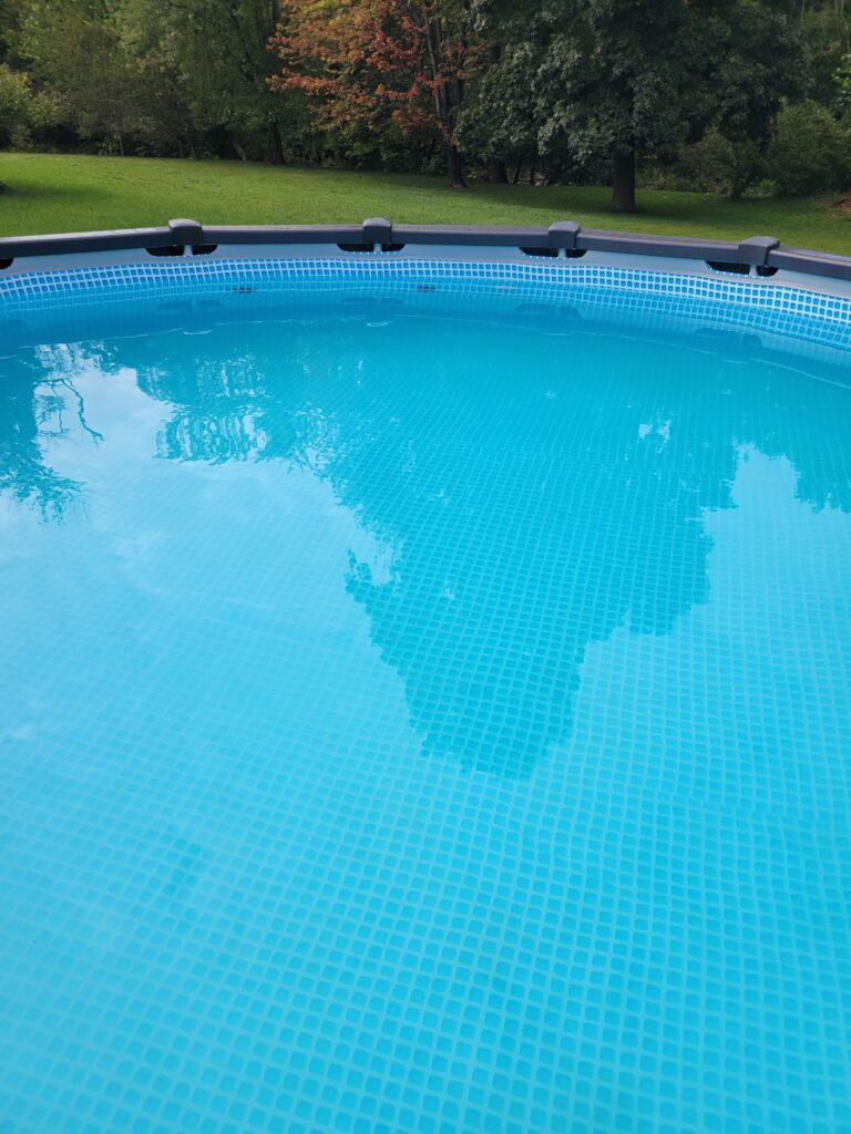 Closing above-ground pool