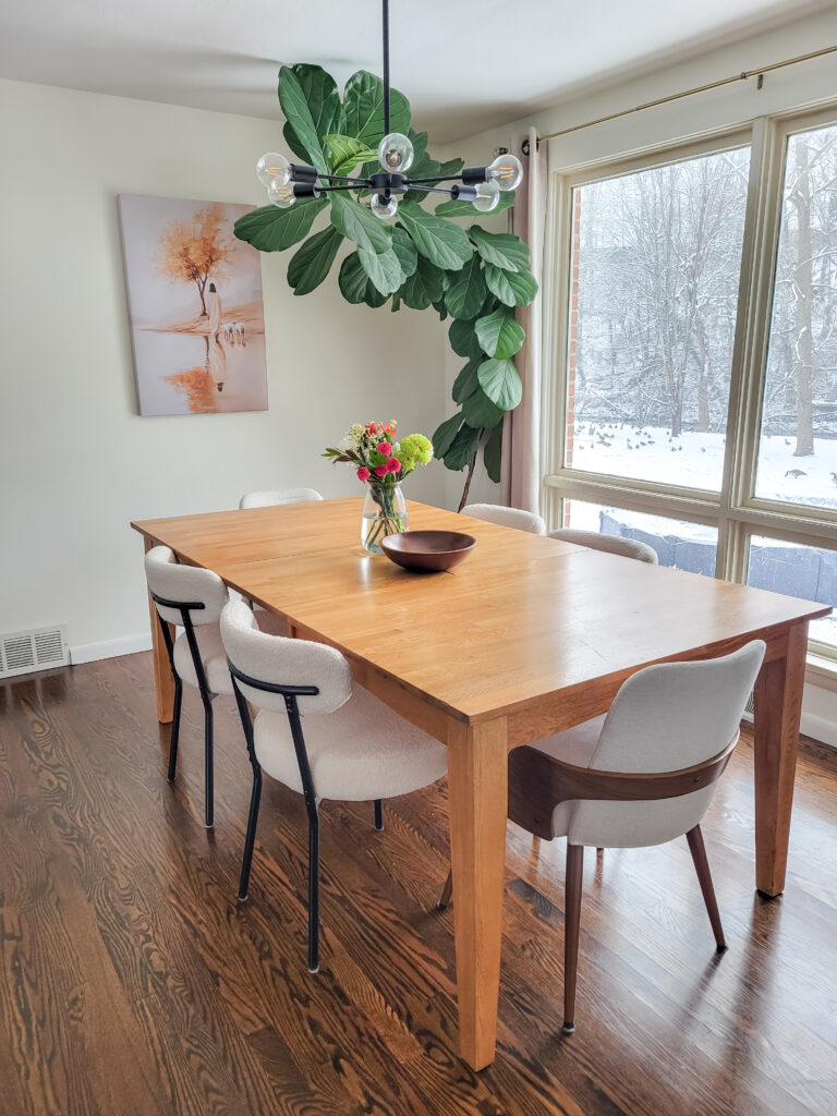 Organic Modern Dining Room