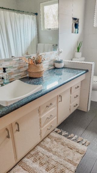 Bathroom Tile Paint  Tutorial and Honest Review ⋆ Jeweled Interiors